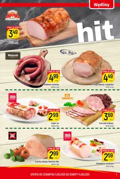 Piotruś Pan Gazetka od 05.06.2025 | Strona: 7 | Produkty: Kiełbasa lisiecka, Szynka, Wędliny, Wieprzowina