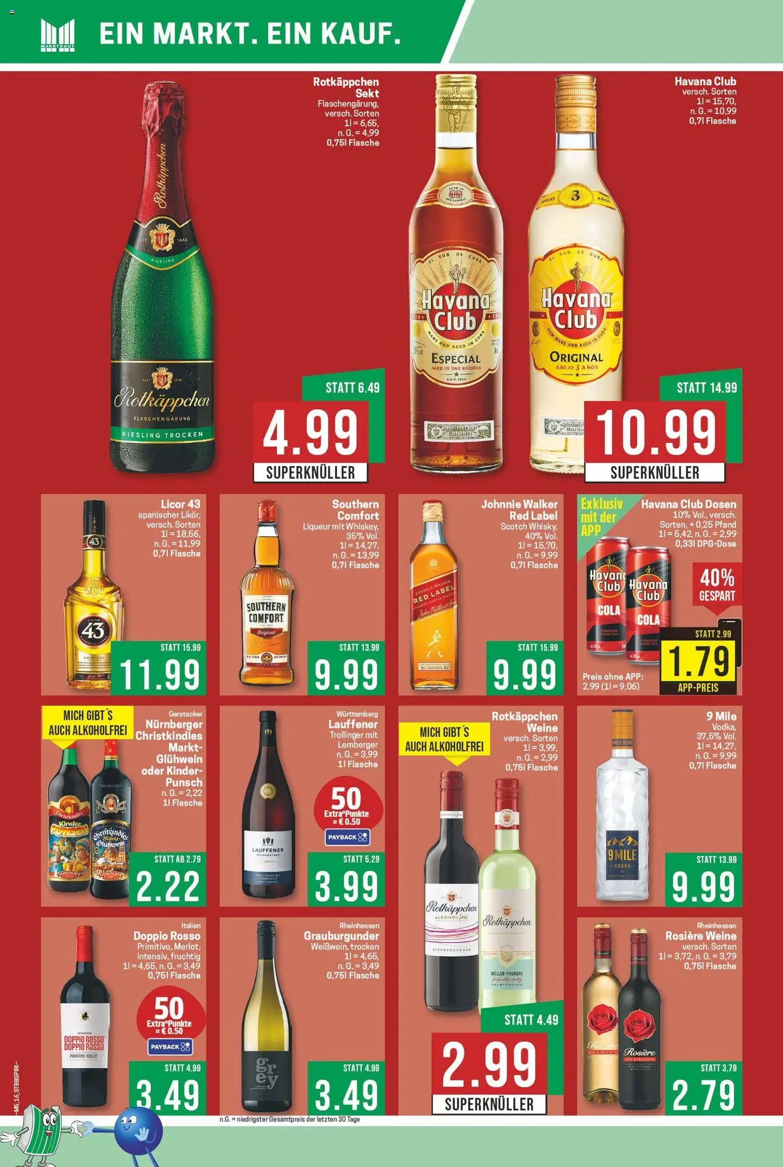 Marktkauf Prospekt 	 – gültig ab 26.01.2026 | Seite: 16 | Produkte: Cola, Sekt, Rotkäppchen, Johnnie walker