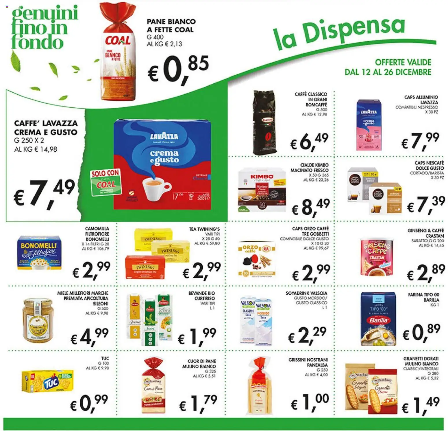 Volantino Coal del 12.12.2025 | Pagina: 18 | Prodotti: Caffè, Farina, Lavazza, Miele