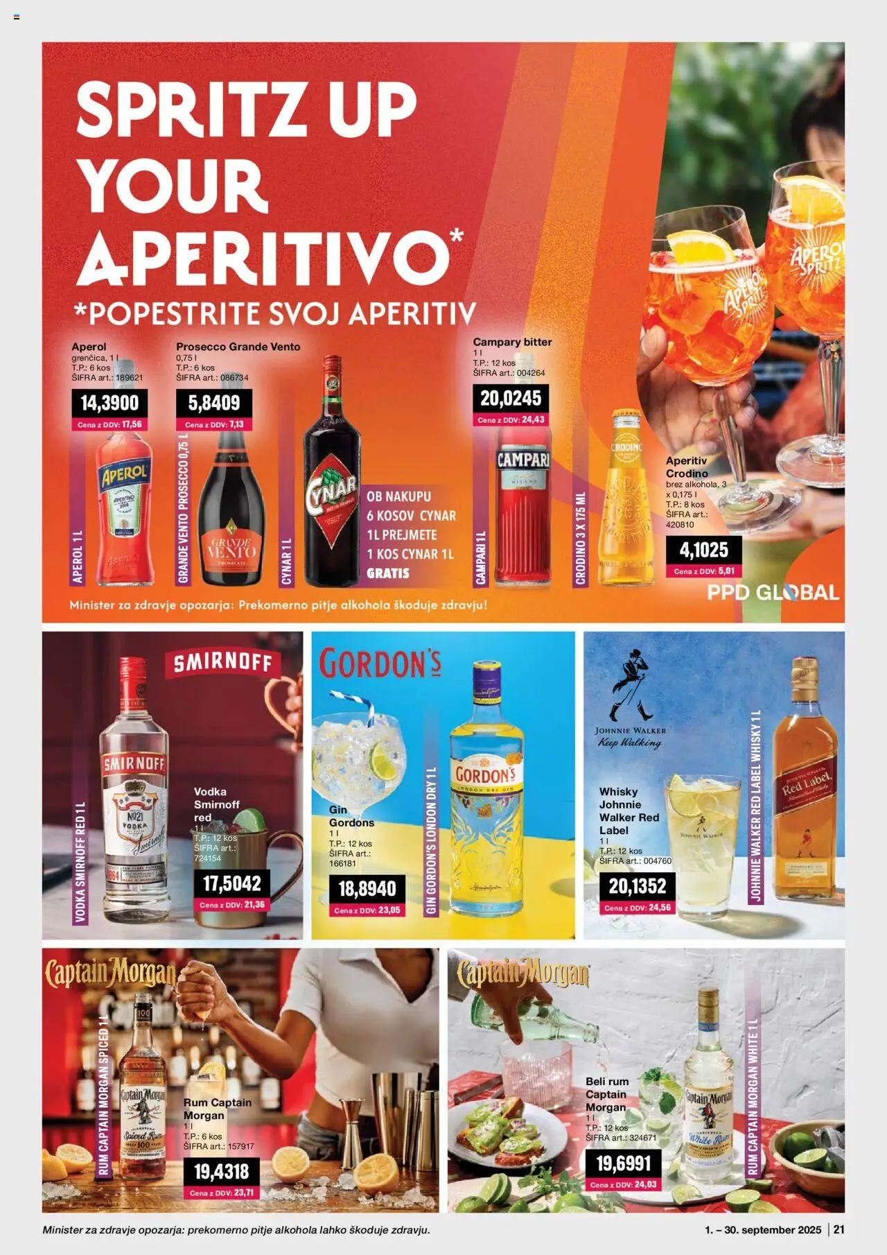 Mercator katalog │ velja od 01.09.2025 | Stran: 21 | Izdelki: Kos, Gin, Vodka