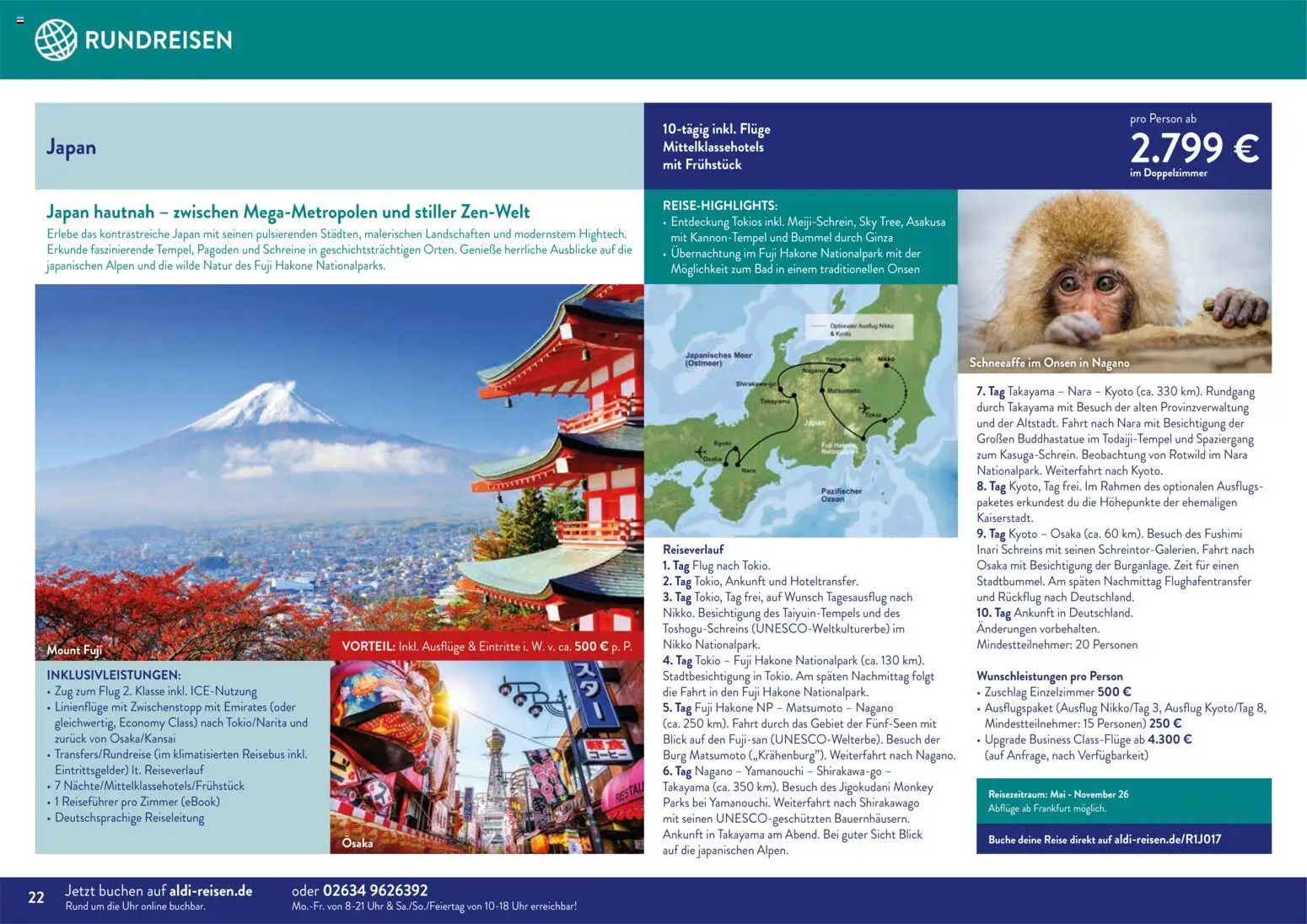 Aldi Reisen Unsere Traumreisen – gültig ab 01.11.2025 | Seite: 22 | Produkte: Bad, Uhr