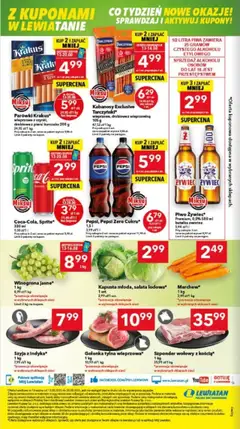 Lewiatan gazetka - Bydgoszcz od 13.08.2025 | Strona: 8 | Produkty: Winogrona, Piersi, Pepsi, Parówki
