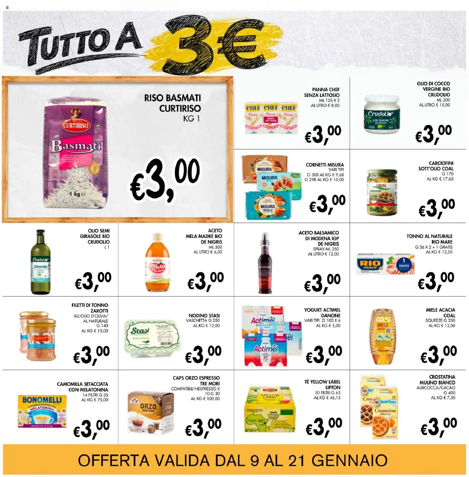 Volantino Coal del 09.01.2026 | Pagina: 17 | Prodotti: Yogurt, Riso, Tè, Aceto