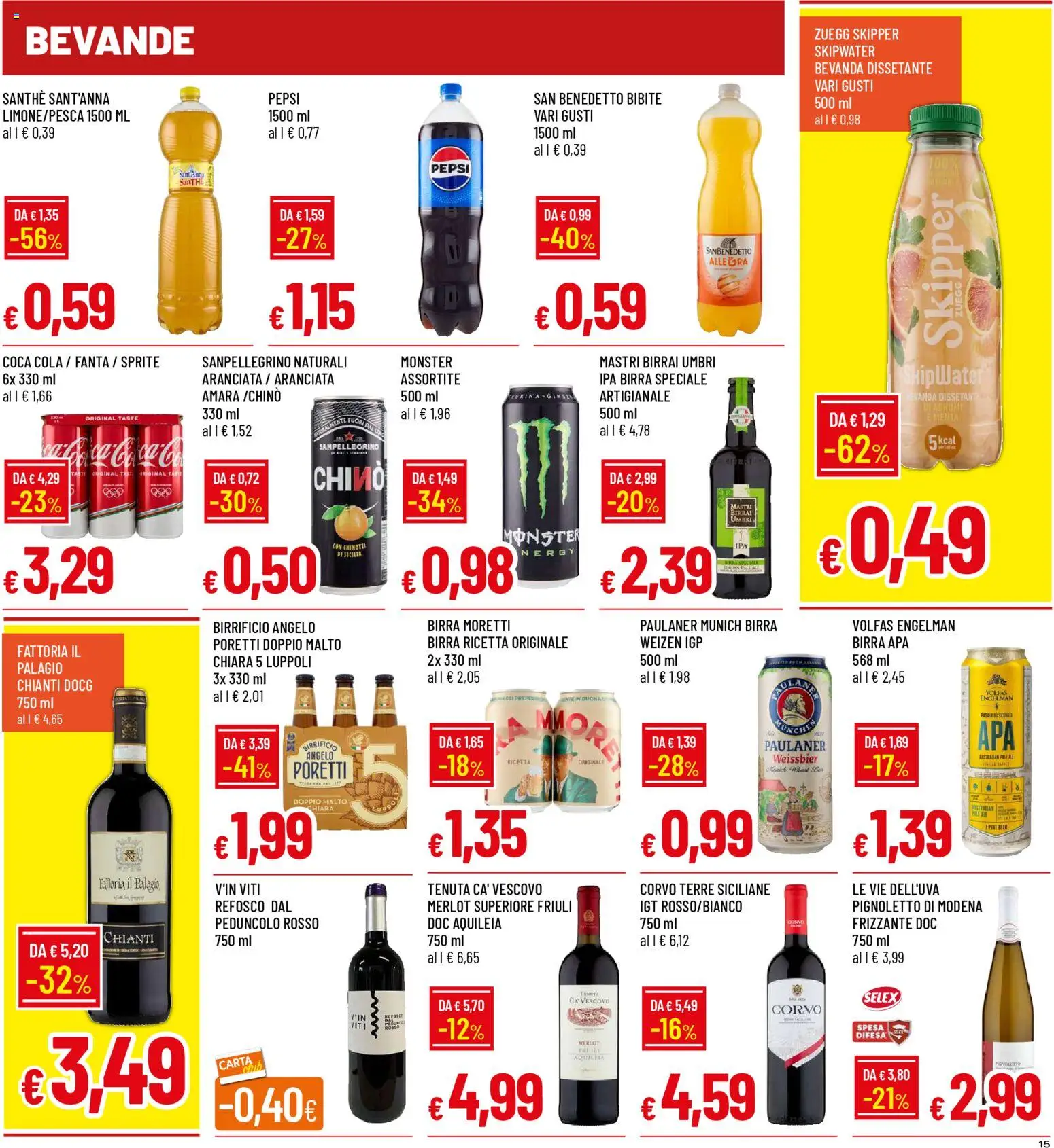 Volantino Galassia del 09.04.2026 | Pagina: 15 | Prodotti: Bibite, Menta, Pepsi, Coca Cola