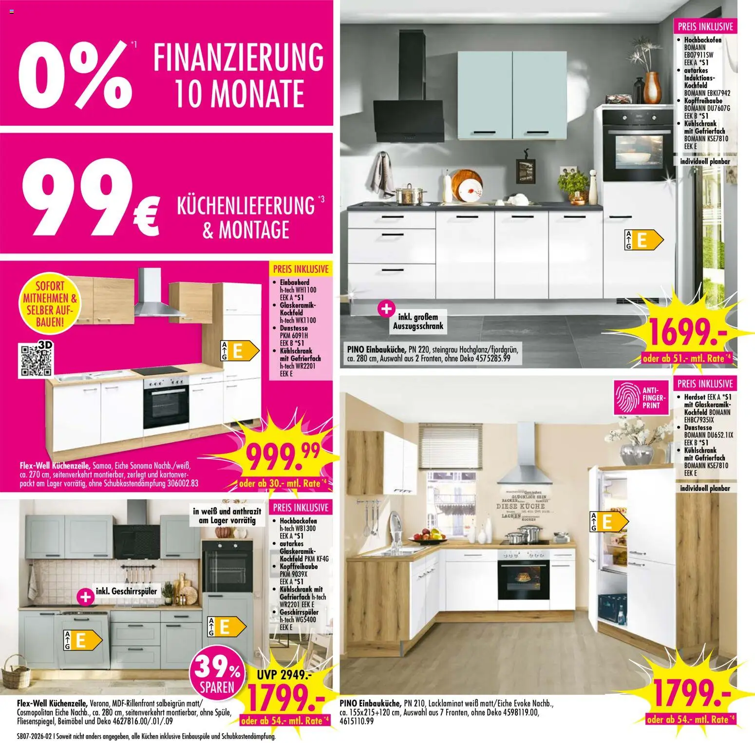 SB Möbel Boss Prospekt 	 – gültig ab 07.02.2026 | Seite: 2