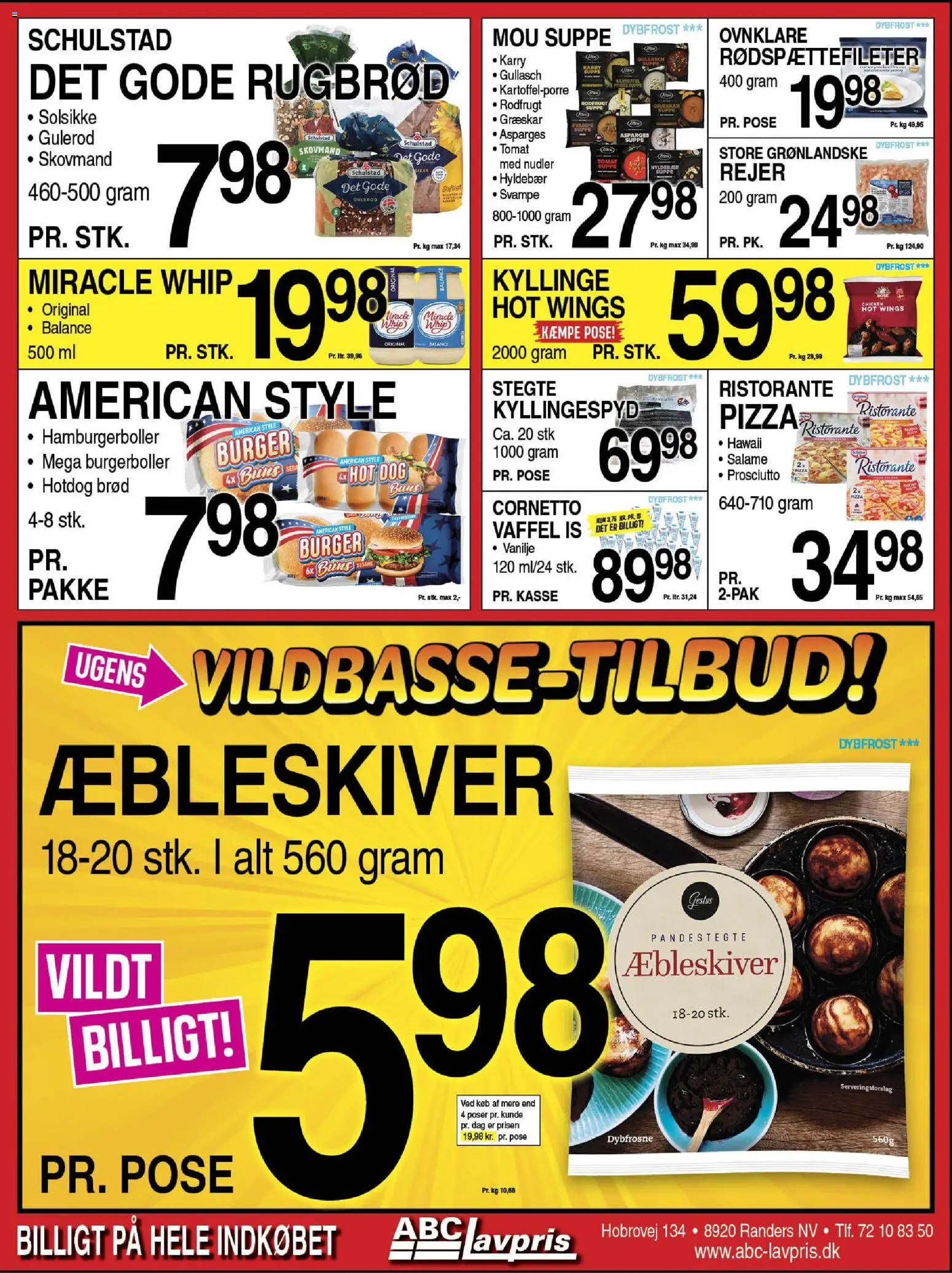 Abc Lavpris tilbudsavis – gyldig fra 19.11.2025 | Side: 4 | Produkter: Burgerboller, Rugbrød, Vanilje, Suppe