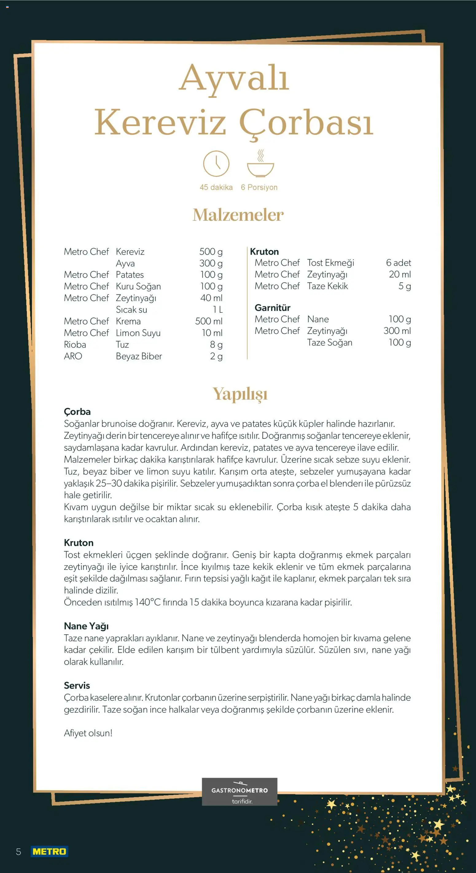 Metro - Yılbaşı Sofra Kataloğu - 01.12.2025 tarihinden itibaren geçerlidir | Sayfa: 5 | Ürünler: Taze soğan, Su, Kekik, Fırın