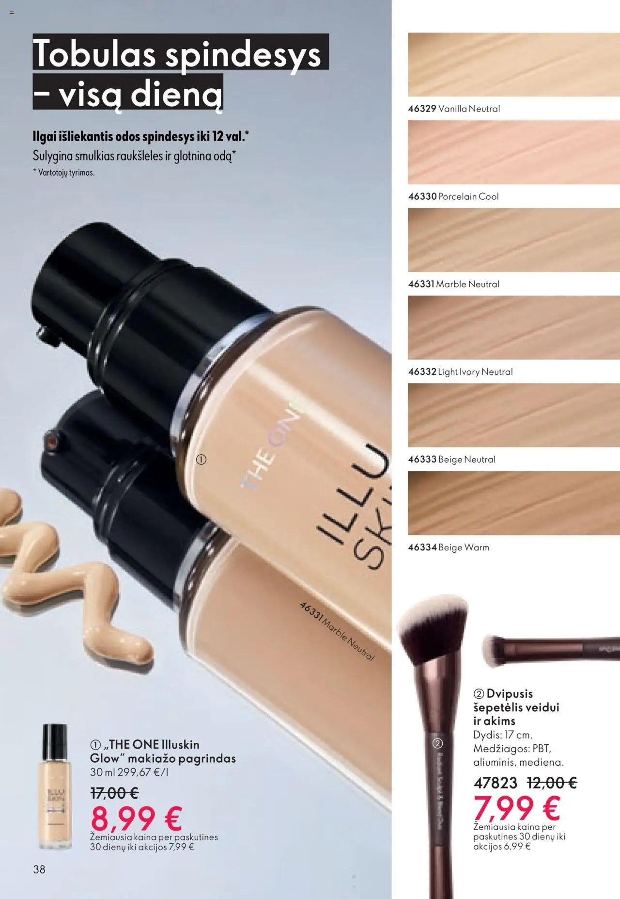 Oriflame akcijos nuo 08.10.2025 | Puslapis: 38 | Prekių: Makiažo pagrindas, Šepetėlis