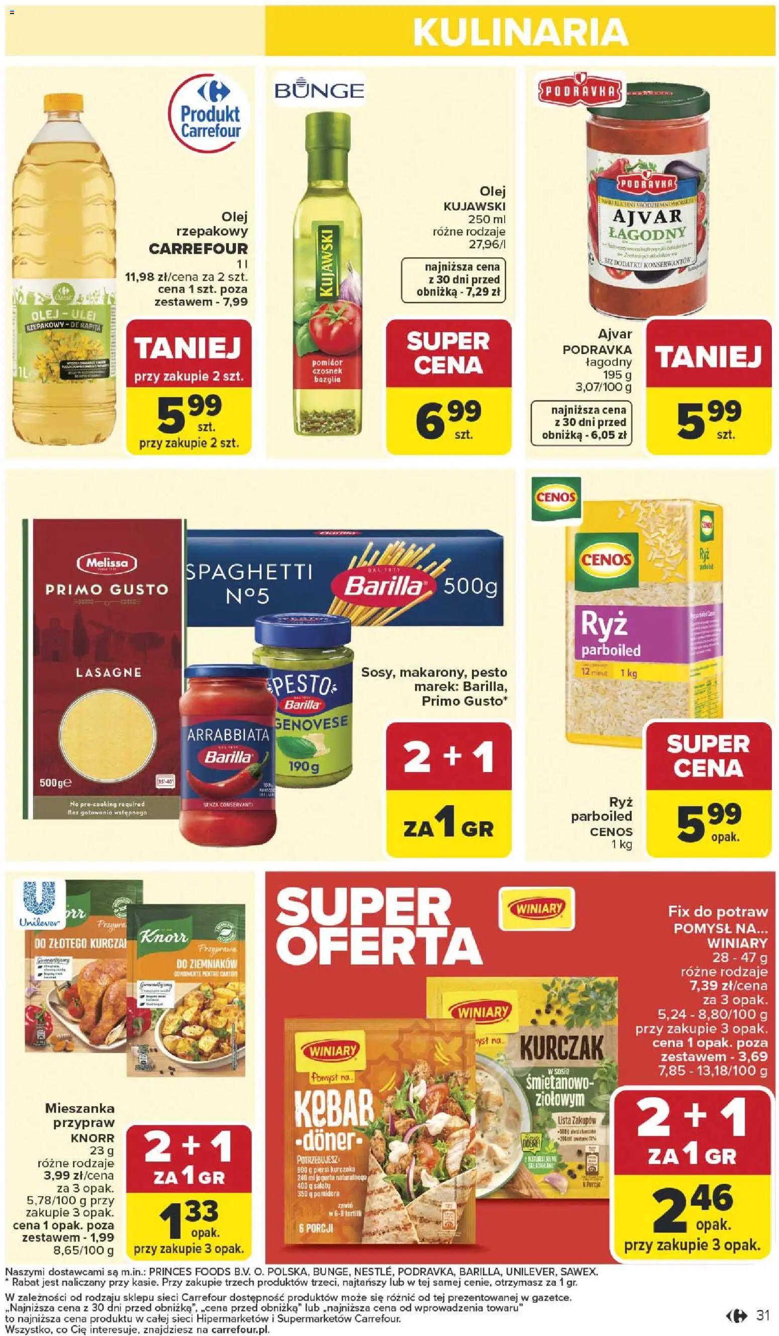 Carrefour Gazetka od 12.01.2026 | Strona: 33 | Produkty: Piersi, Kebab, Lasagne, Ajvar