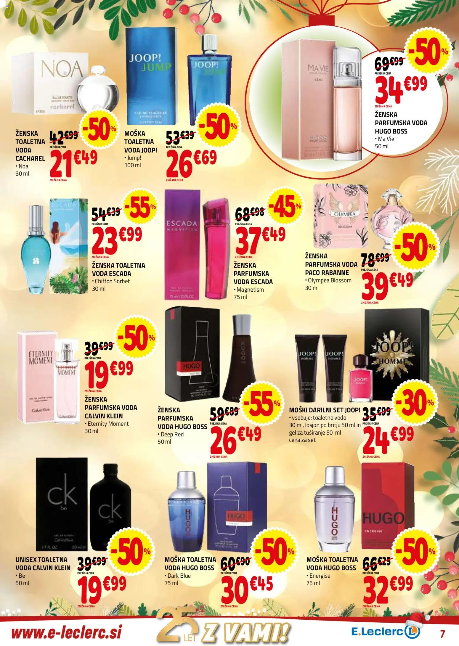 Novi E.leclerc katalog ponudbe – veljaven od 10.12.2025 | Stran: 7 | Izdelki: Gel za tusiranje, Voda, Parfumska voda