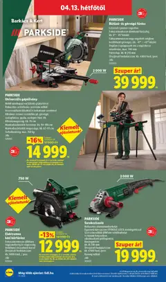 Lidl akciós újság - amely érvényes a következő dátumtól: 09.04.2026 | Oldal: 44