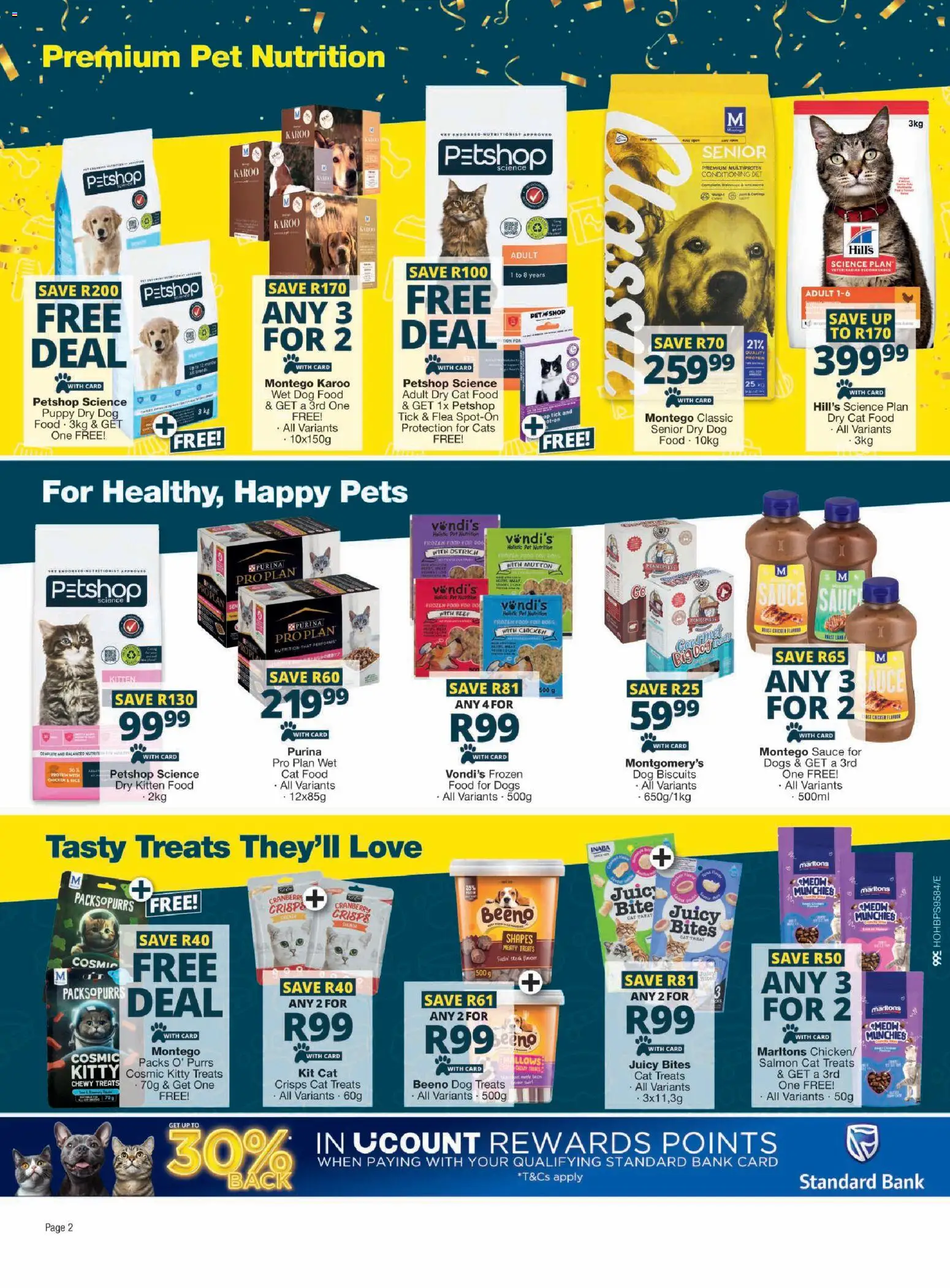 New Checkers catalogue – valid from 20.02.2026 | Page: 2 | Products: Biscuits, Chicken, Dog biscuits, Sauce