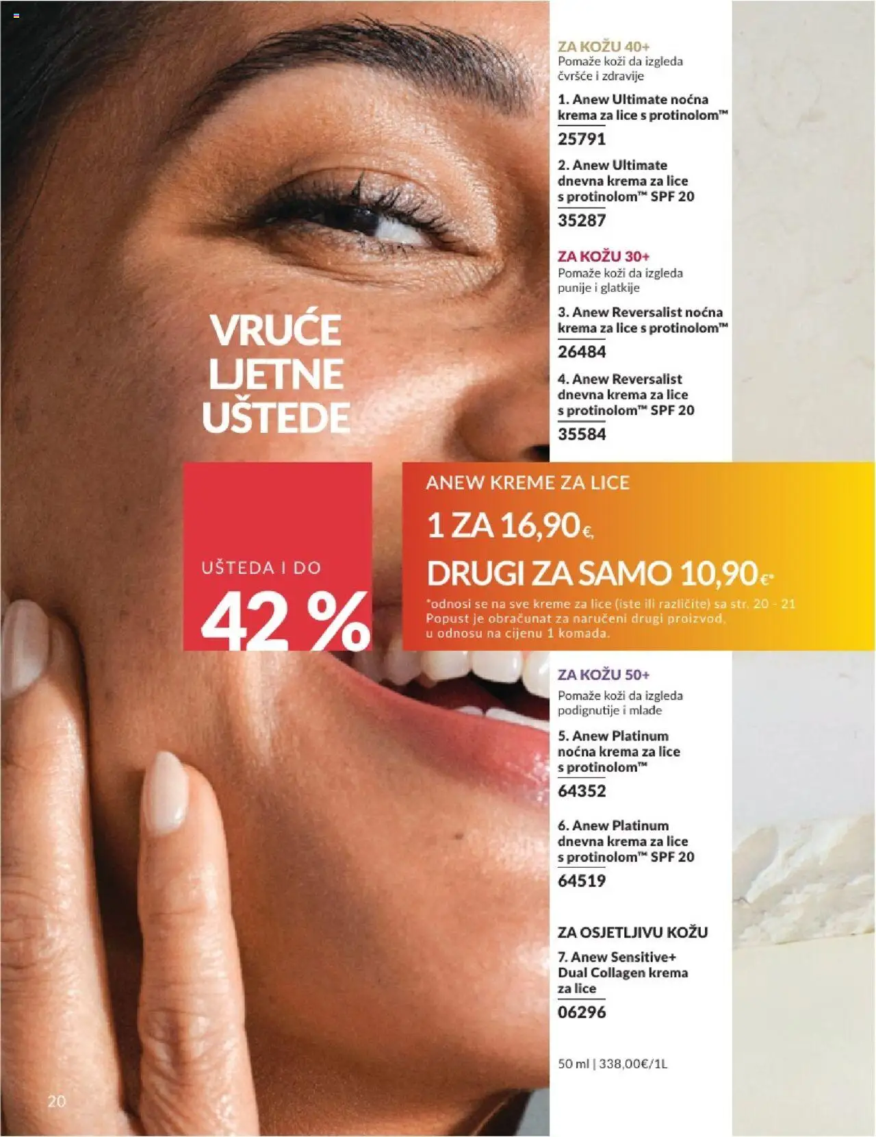 Avon katalog | vrijedi od 01.08.2025 | Stranica: 20 | Proizvodi: Krema za lice, Noćna krema, Krema