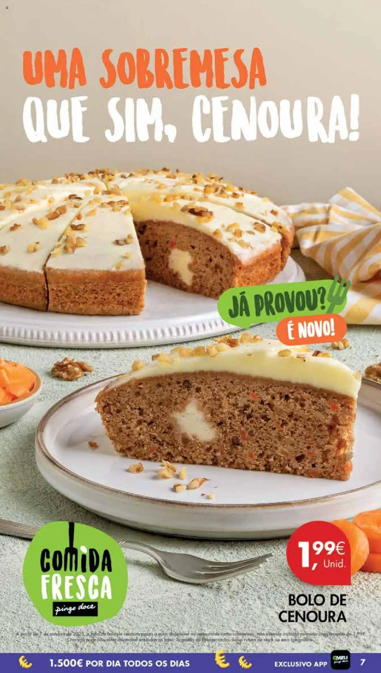 Pingo Doce Poupe Esta Semana Madeira │ válido de 07.10.2025 | Página: 7 | Produtos: Bolo, Cenoura