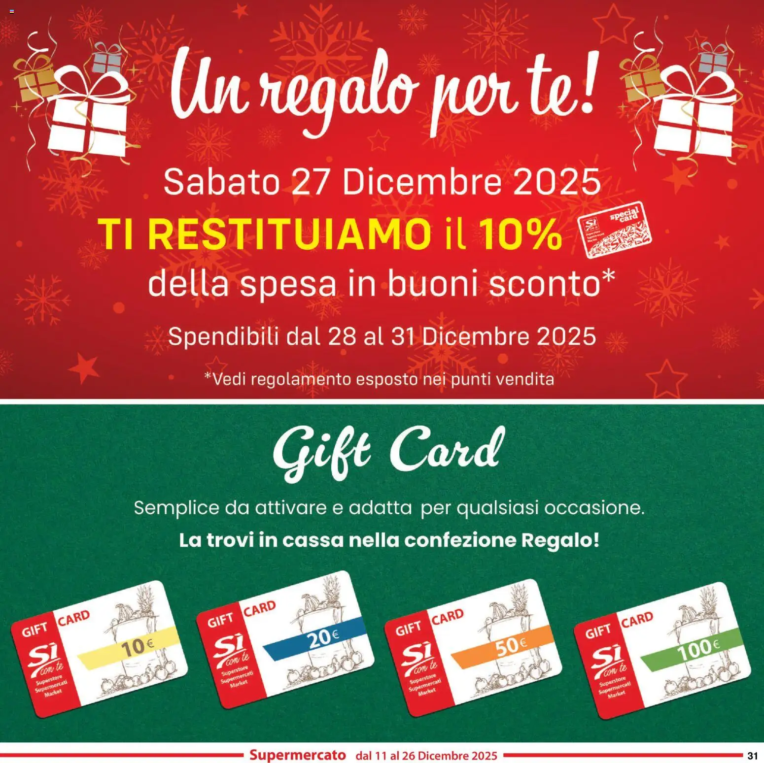 Volantino Sì con Te del 11.12.2025 | Pagina: 31 | Prodotti: Tè