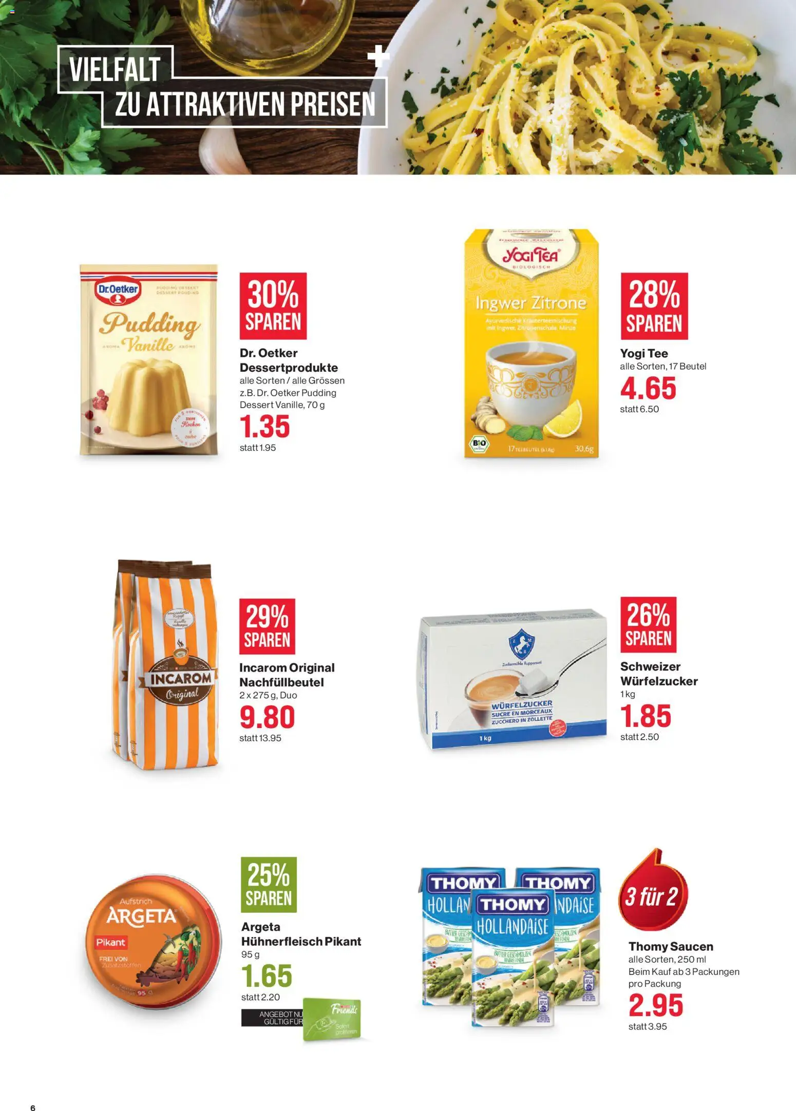 SPAR aktionen – gültig ab 12.03.2026 | Seite: 6 | Produkte: Pudding, Hühnerfleisch, Tee, Zitrone