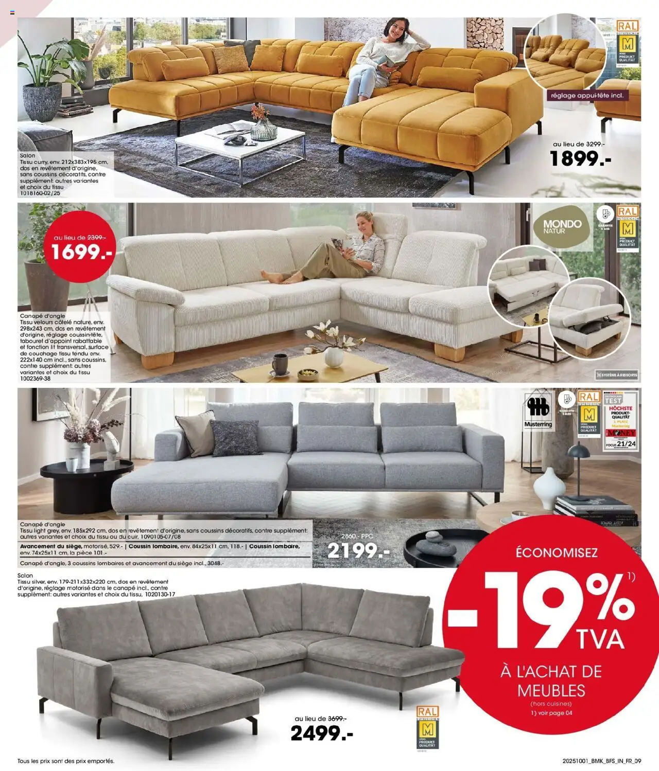 {H1} | Page: 9 | Produits: Lit, Canapé