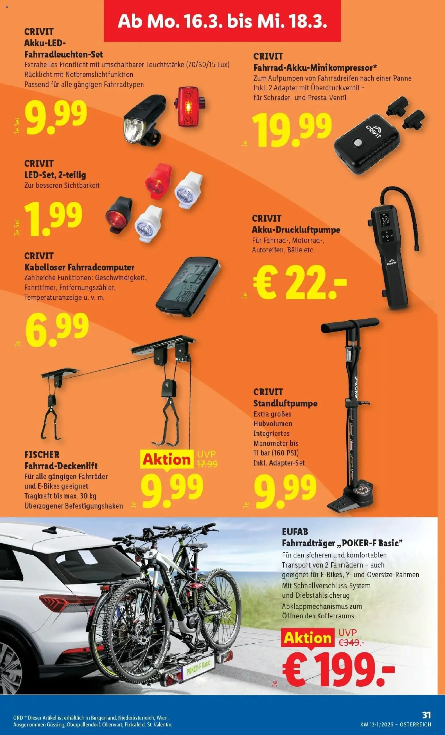 Lidl Flugblatt - Wien, Langenzersdorf, Zwettl gültig ab 12.03.2026 | Seite: 36 | Produkte: Adapter, Manometer