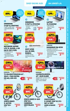 Aldi Volantino ab 31.07.2025 | Seite: 32 | Produkte: Soundbar, Tablet, TV, Samsung