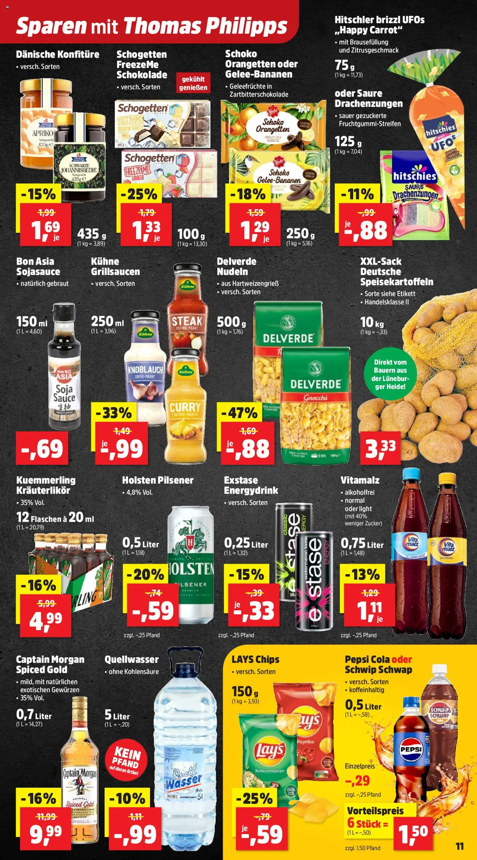 Thomas Philipps Prospekt – gültig ab 20.04.2026 | Seite: 21 | Produkte: Schokolade, Kräuterbutter, Nudeln, Steak