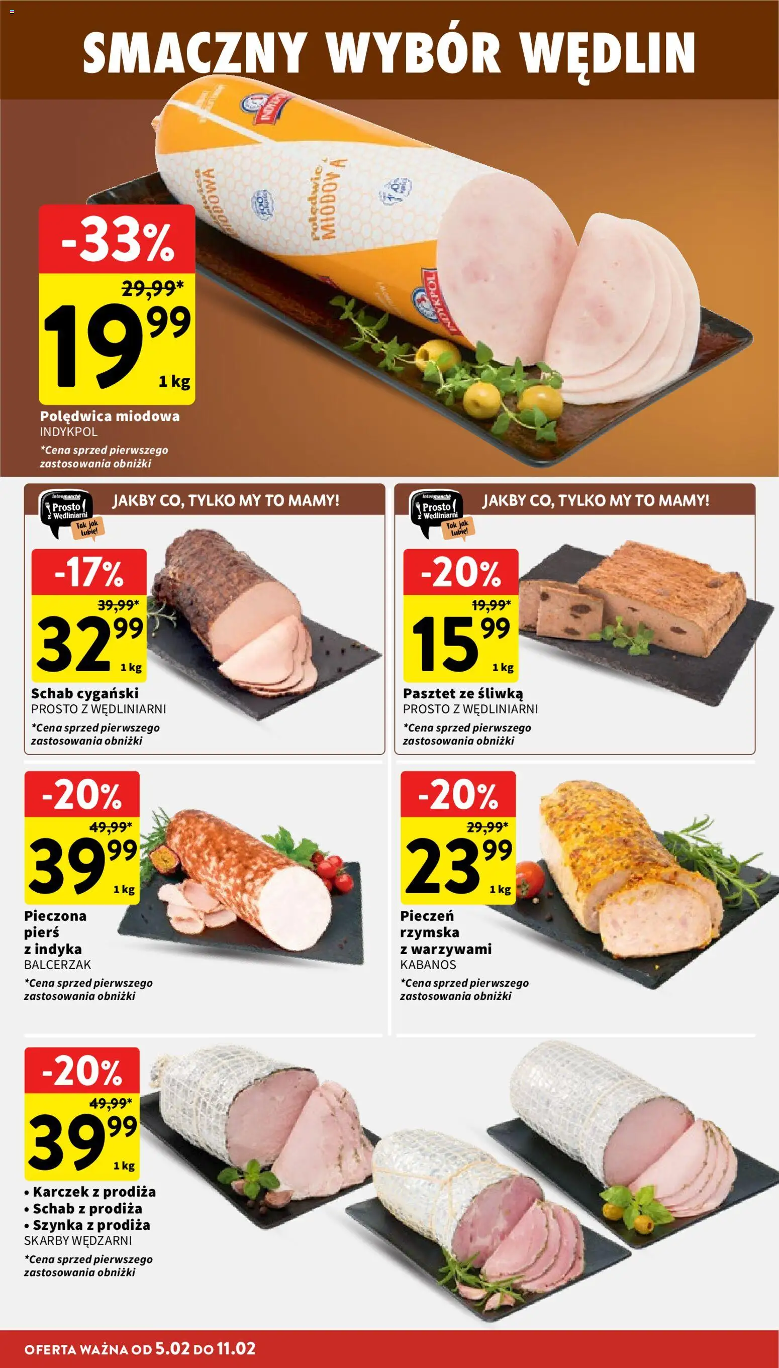 Intermarche Gazetka od 05.02.2026 | Strona: 14 | Produkty: Schab, Szynka
