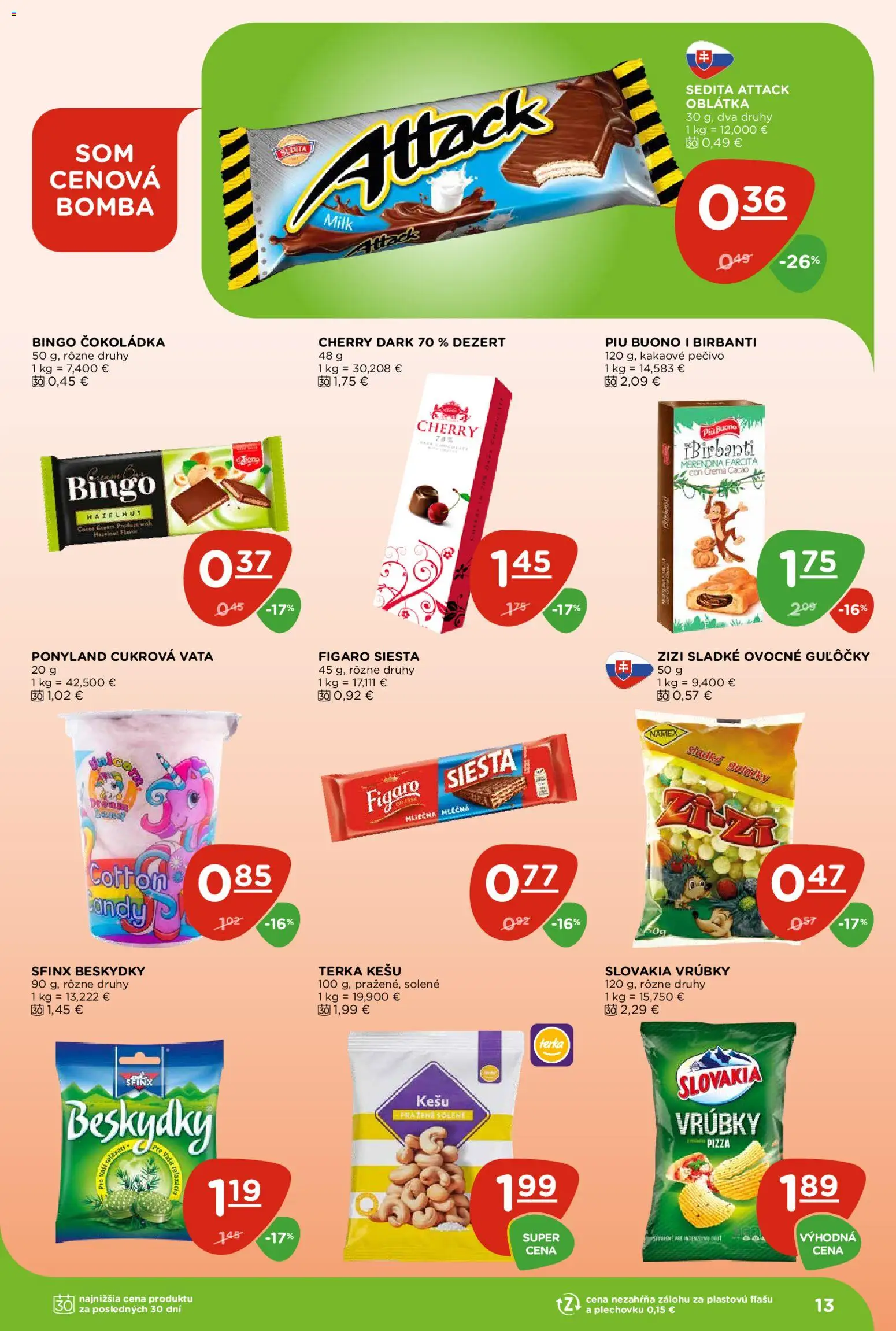 Nové Terno akcie – leták je platný od 05.03.2026 | Strana: 13 | Produkty: Pizza