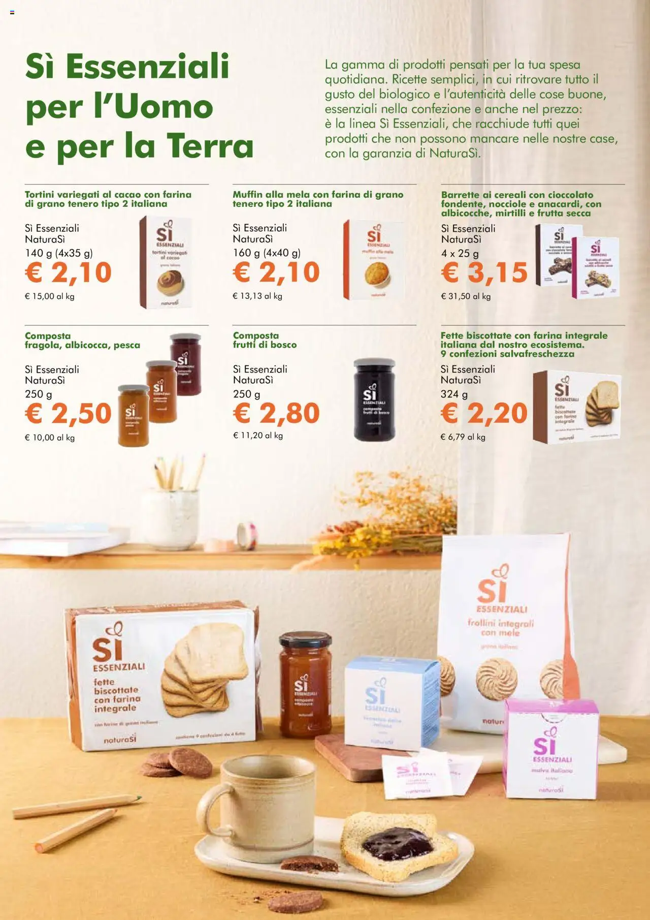 Volantino Natura Sì del 01.10.2025 | Pagina: 3 | Prodotti: Cereali, Frutta, Pesca, Cacao