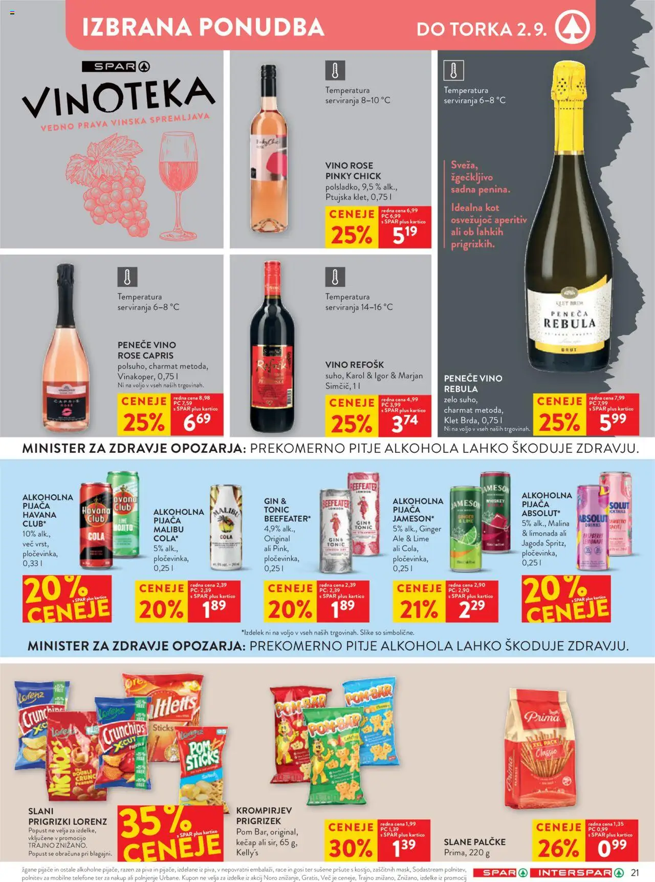 Spar katalog 35/25 │ velja od 27.08.2025 | Stran: 27 | Izdelki: Paprika, Slane palčke, Prigrizki, Gin