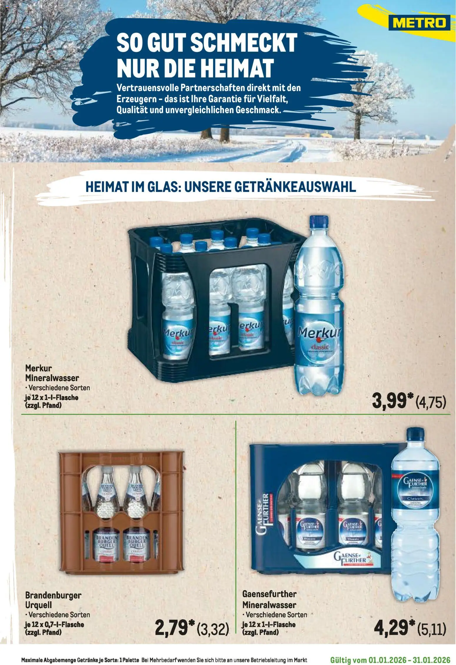 Metro  Regionaler Flyer – gültig ab 01.01.2026 | Seite: 79 | Produkte: Mineralwasser