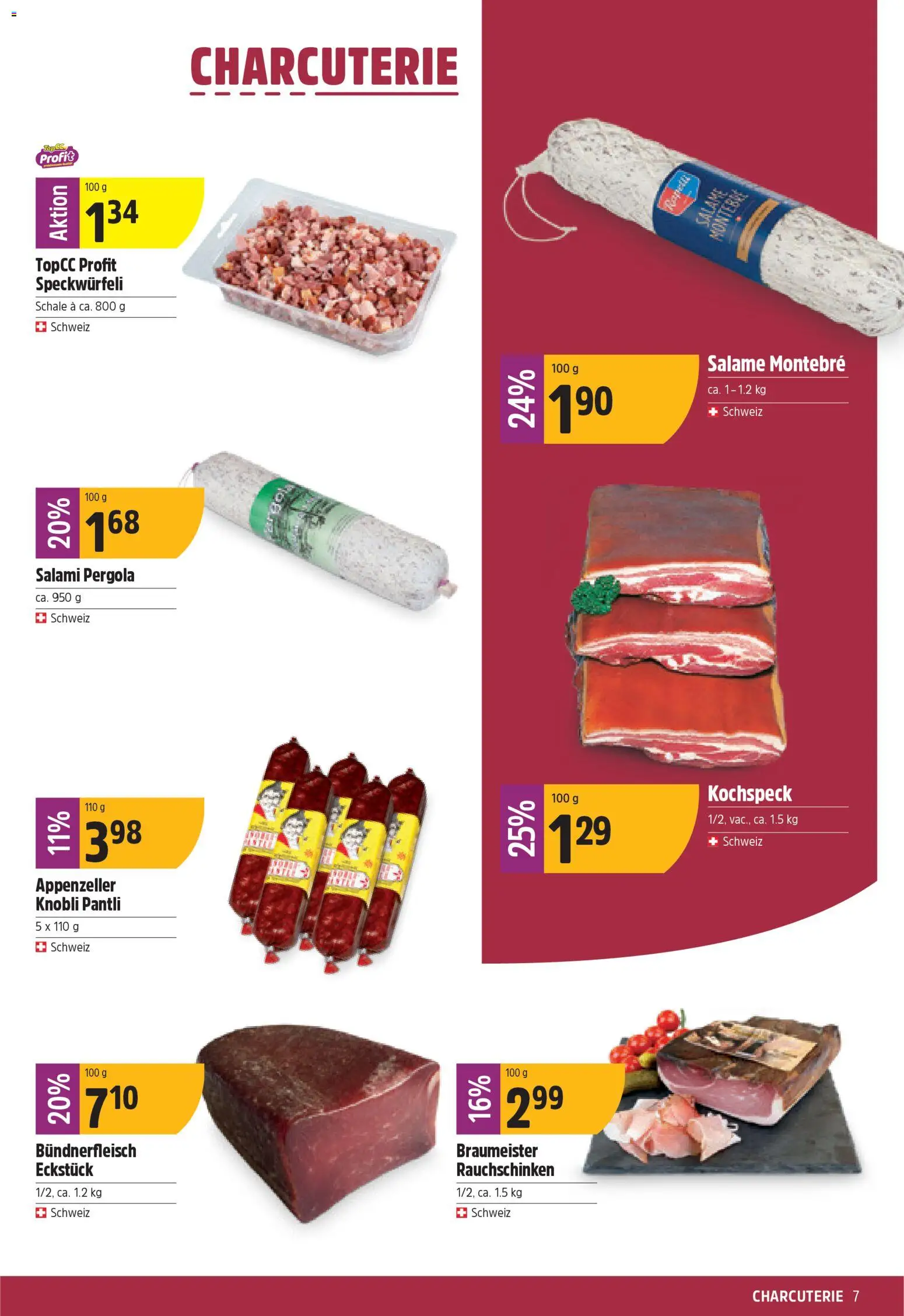 TopCC Aktionen – gültig ab 26.01.2026 | Seite: 7 | Produkte: Salami, Top