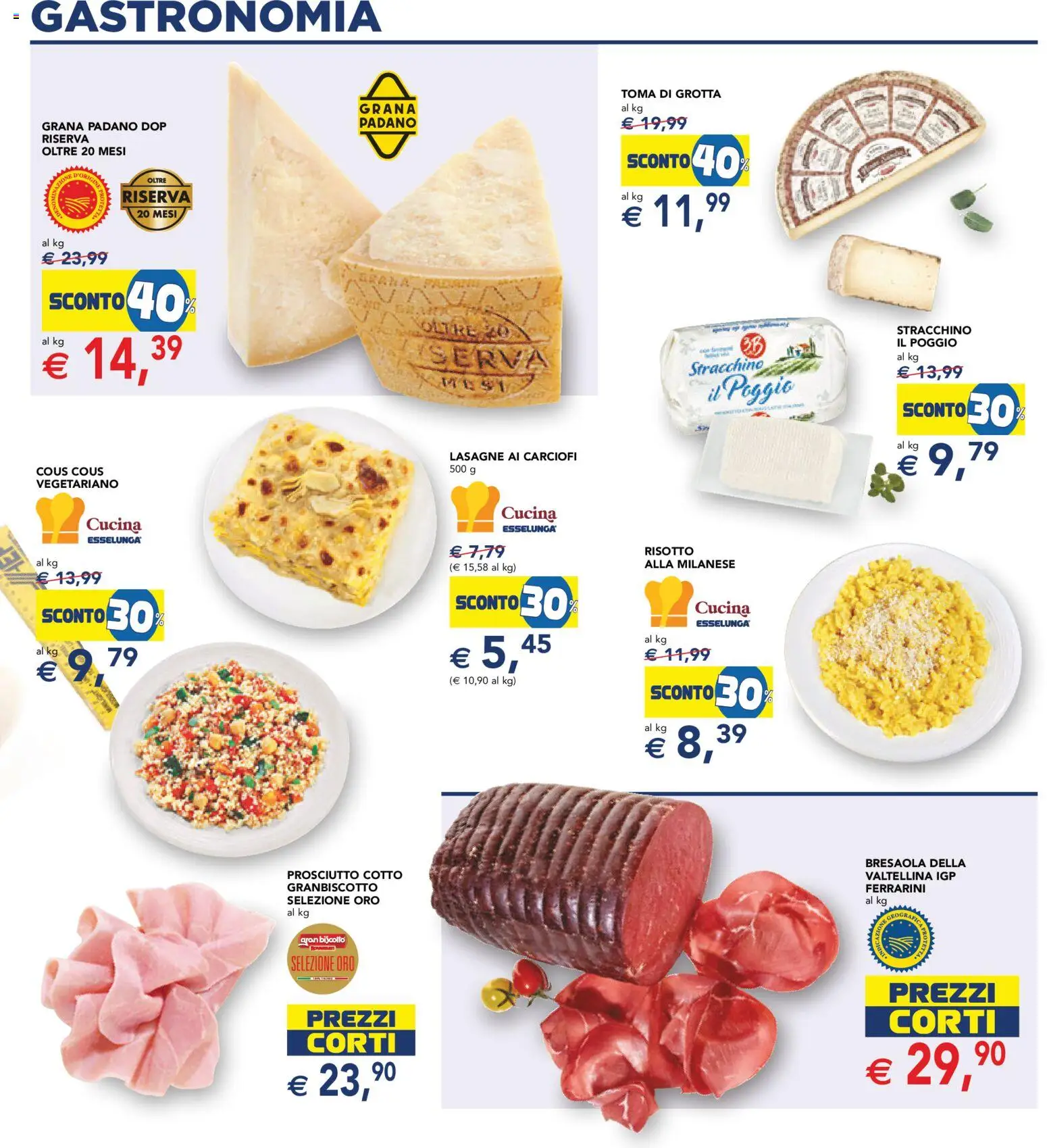 Volantino Esselunga S del 17.11.2025 | Pagina: 14 | Prodotti: Bresaola, Prosciutto, Grana Padano, Stracchino