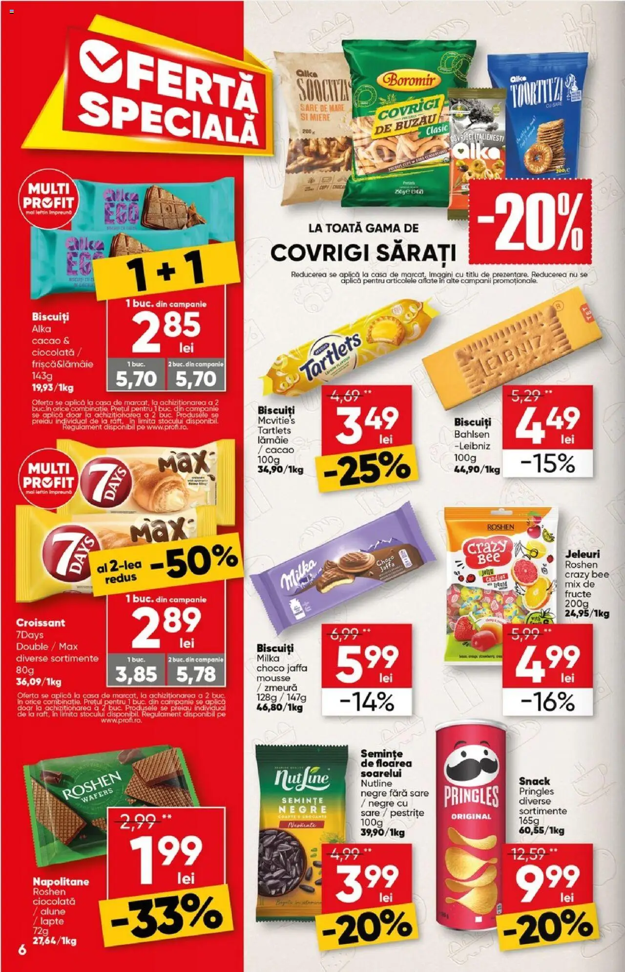 Catalog Profi Go – valabil de la 23.07.2025 | Pagină: 6 | Produse: Zmeură, Napolitane, Cacao, Bant