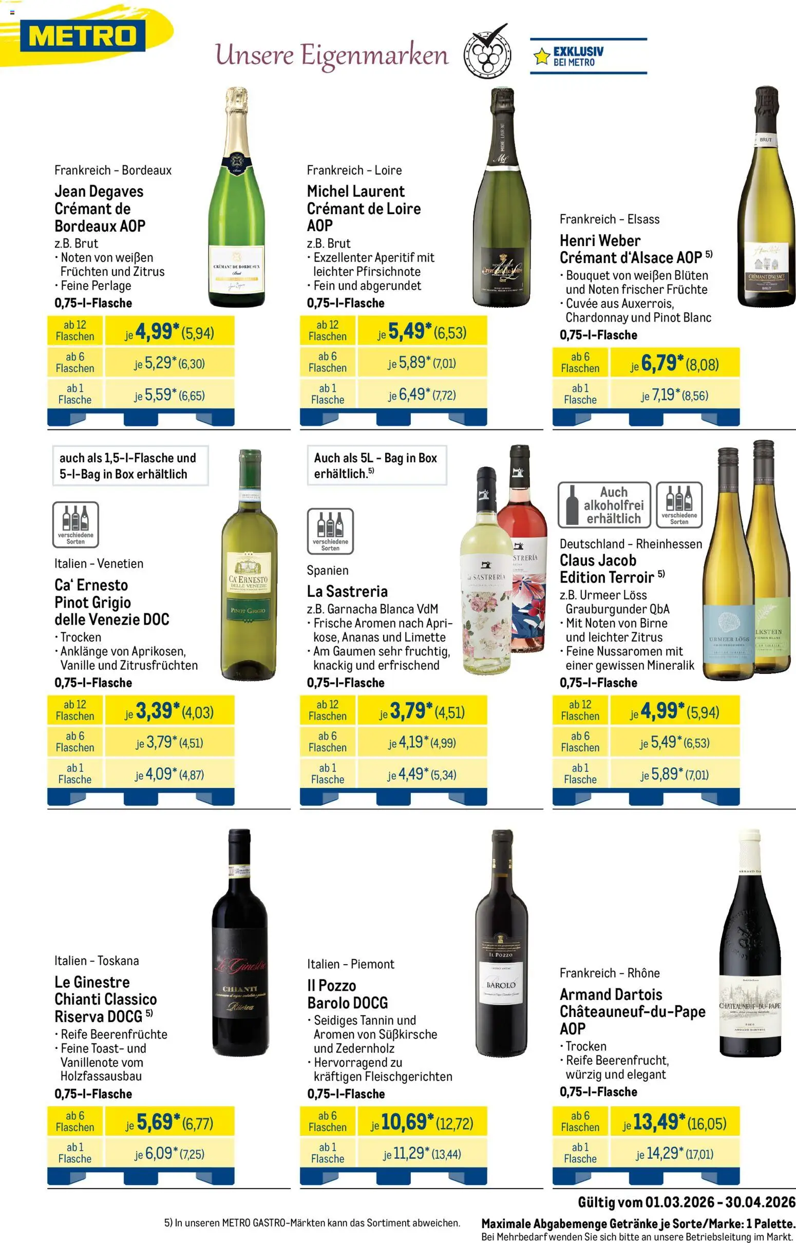 Metro Saisonkatalog Frühlings-Genuss – gültig ab 01.03.2026 | Seite: 50 | Produkte: Toast, Box, Ananas, Birne