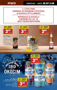Biedronka gazetka od 28.07.2025 | Strona: 63 | Produkty: Limonka, Leżak, Tyskie, Piwo