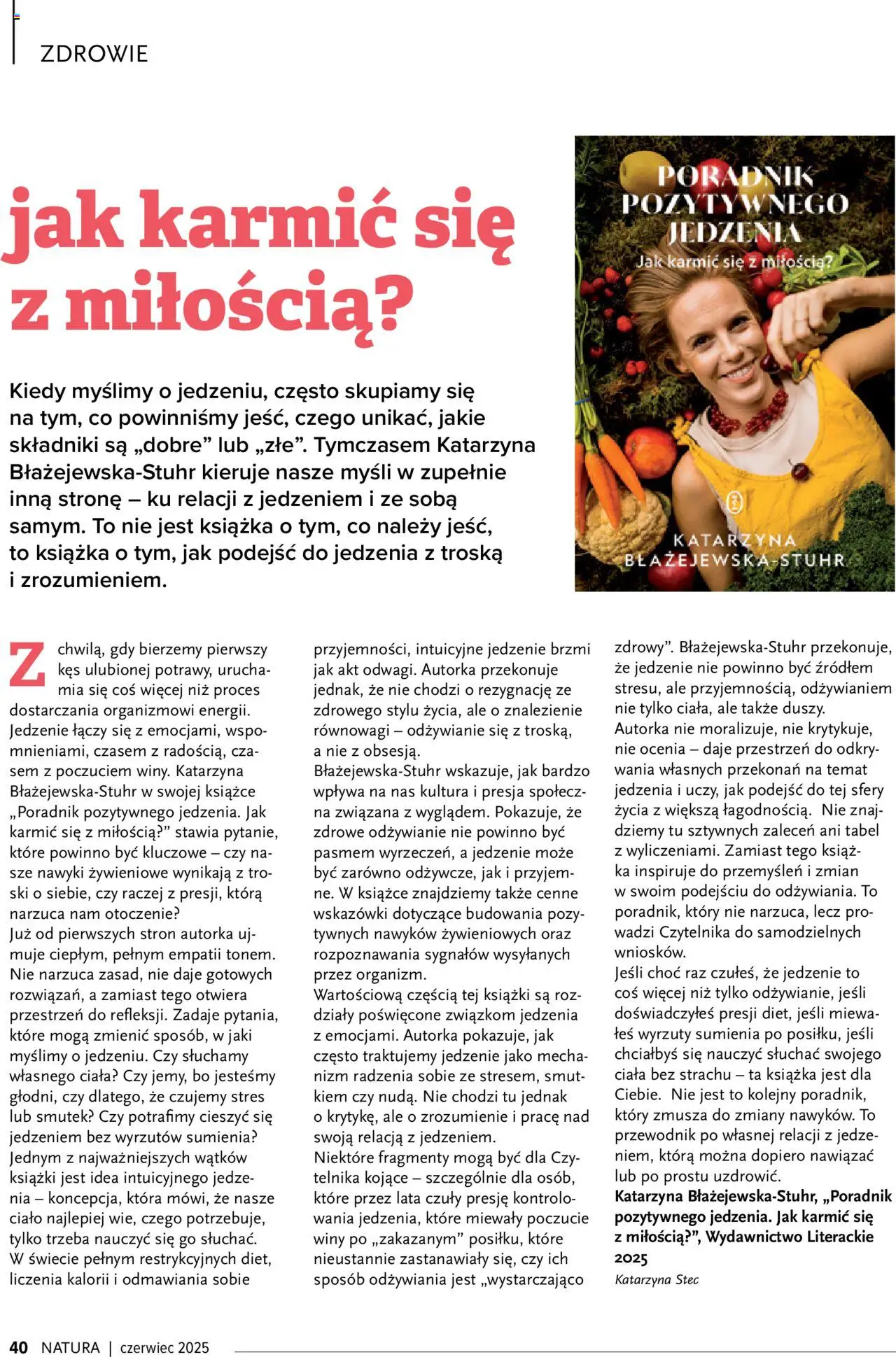 Drogerie Natura Gazetka - Magazyn Klubu Natura 06 od 01.06.2025 | Strona: 40 | Produkty: Książki, Róż