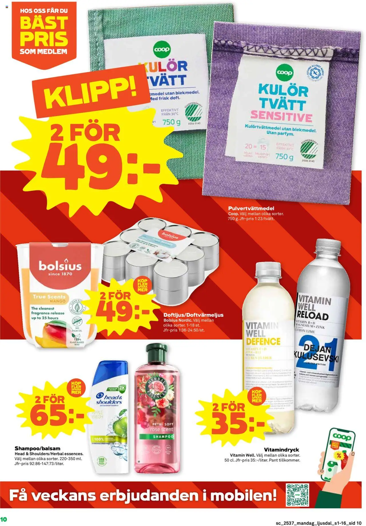 Stora Coop reklamblad aktuell från 08.09.2025 | Sida: 10 | Produkter: Öl, Äpple, Mango