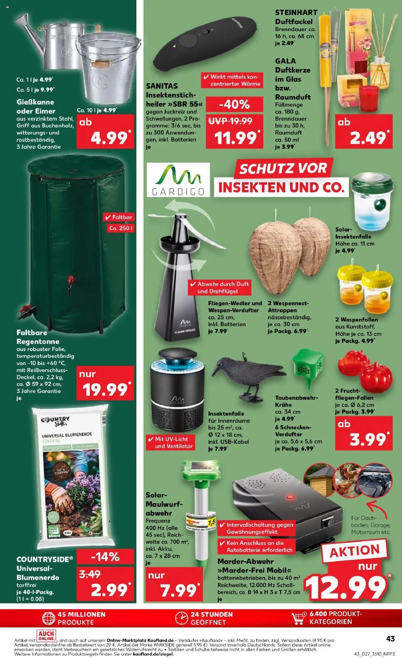Kaufland prospekt Borna	 - gültig ab dem 03.07.2025 | Seite: 43 | Produkte: Ventilator, Batterien, Duft, Blumenerde