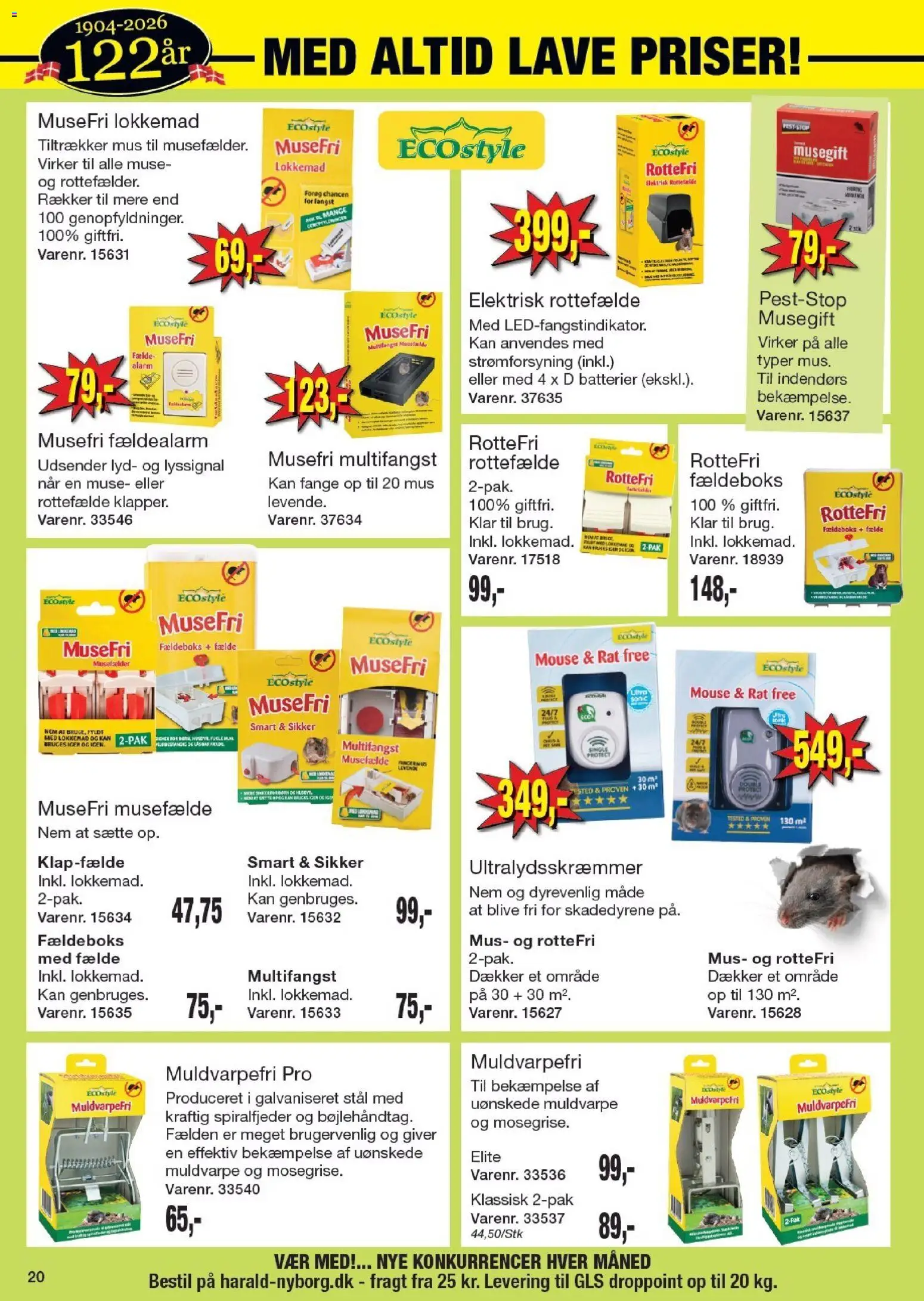 Harald Nyborg tilbudsavis – gyldig fra 05.03.2026 | Side: 64 | Produkter: Batterier, Mus, Lyd