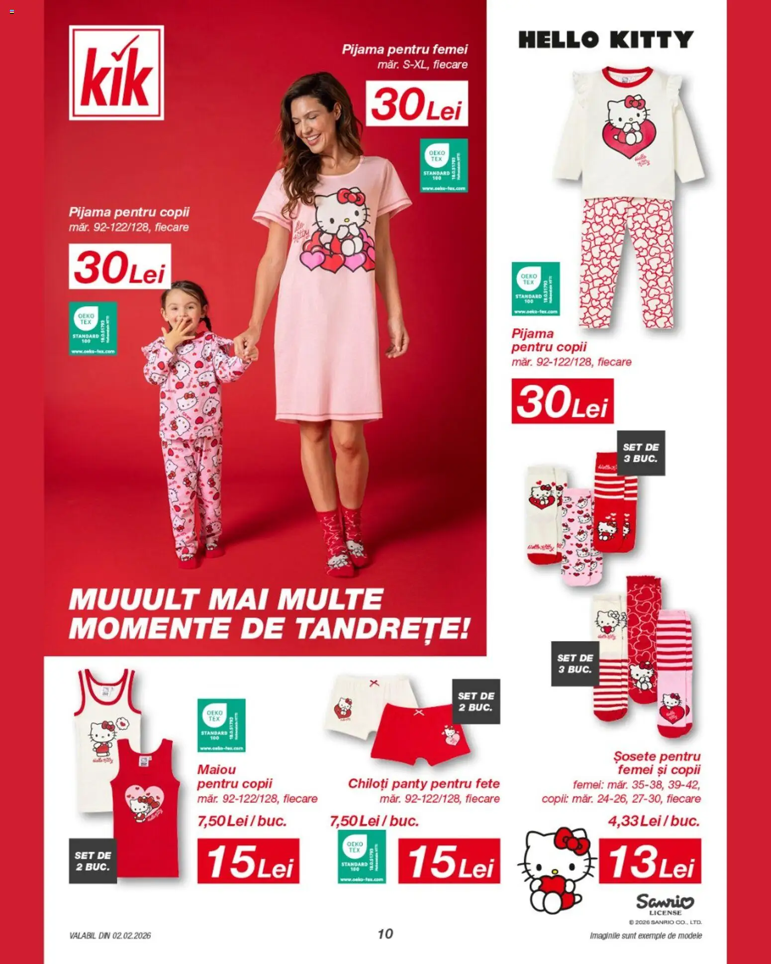Noul catalog Kik – valabil de la 02.02.2026 | Pagină: 10 | Produse: Maiou, Chiloți, Șosete