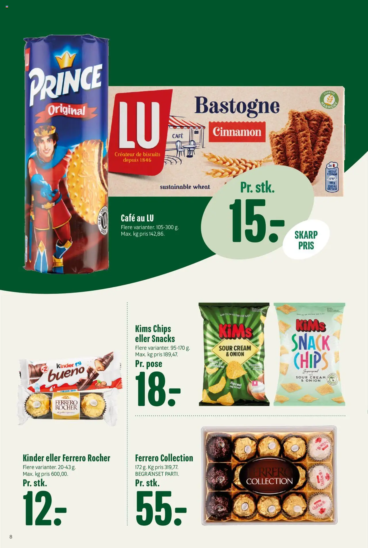 Min Købmand tilbudsavis – gyldig fra 12.09.2025 | Side: 8 | Produkter: Chips