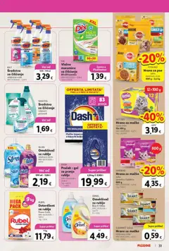 Katalog Plodine - Pregled kataloga iz trgovine Plodine, vrijedi od 01.10.2025 | Stranica: 31 | Proizvodi: Rubel, Hrana za pse, Deterdžent, Hrana za mačke