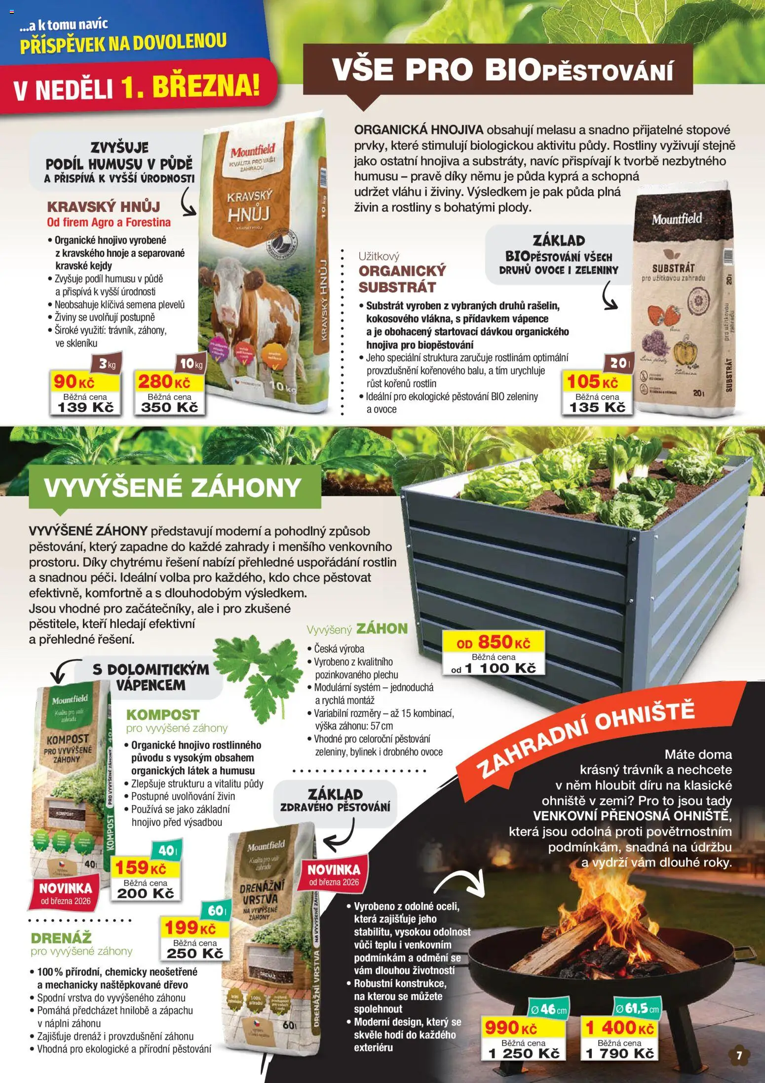 Mountfield leták od 01.03.2026 | Strana: 7 | Produkty: Ovoce, Substrát, Rostliny, Hnojivo