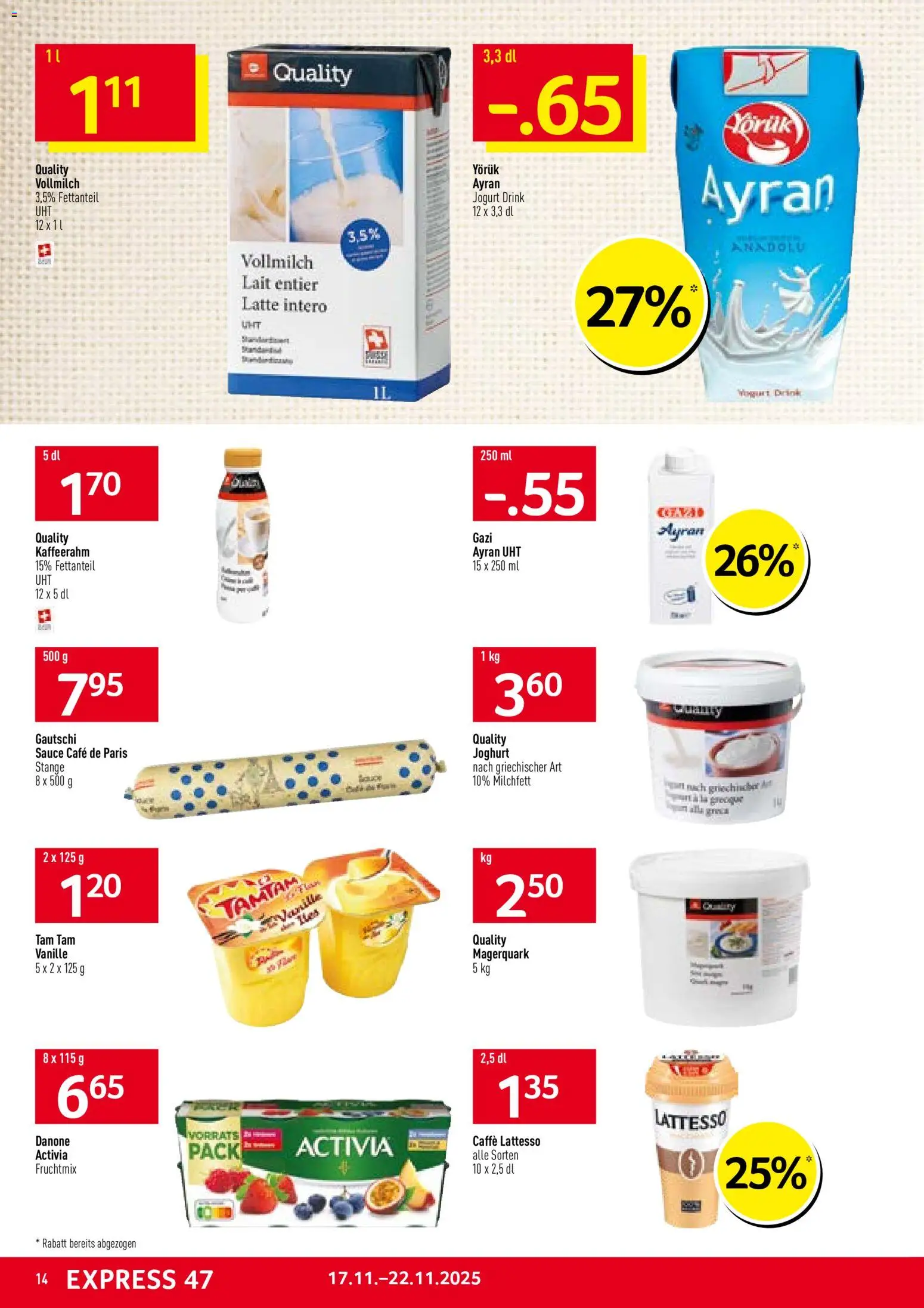 Prodega Aktionen – gültig ab 17.11.2025 | Seite: 14 | Produkte: Joghurt