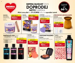Dedra dopredaj august 2025 - náhľad platný od 01.08.2025