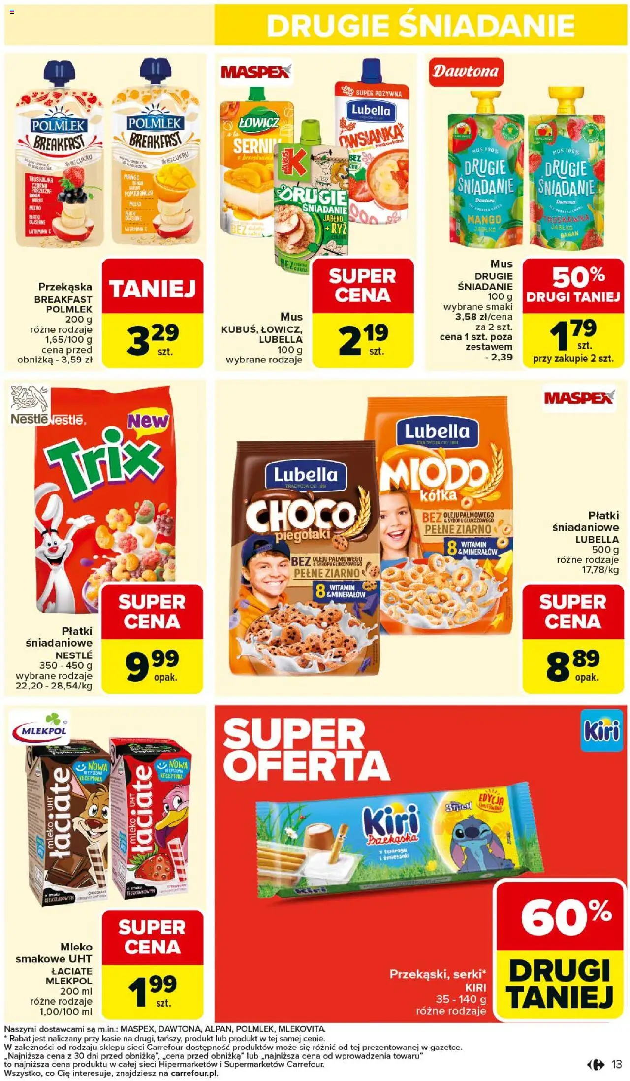 Carrefour Gazetka od 01.09.2025 | Strona: 15 | Produkty: Mango, Płatki śniadaniowe, Porzeczka, Mleko
