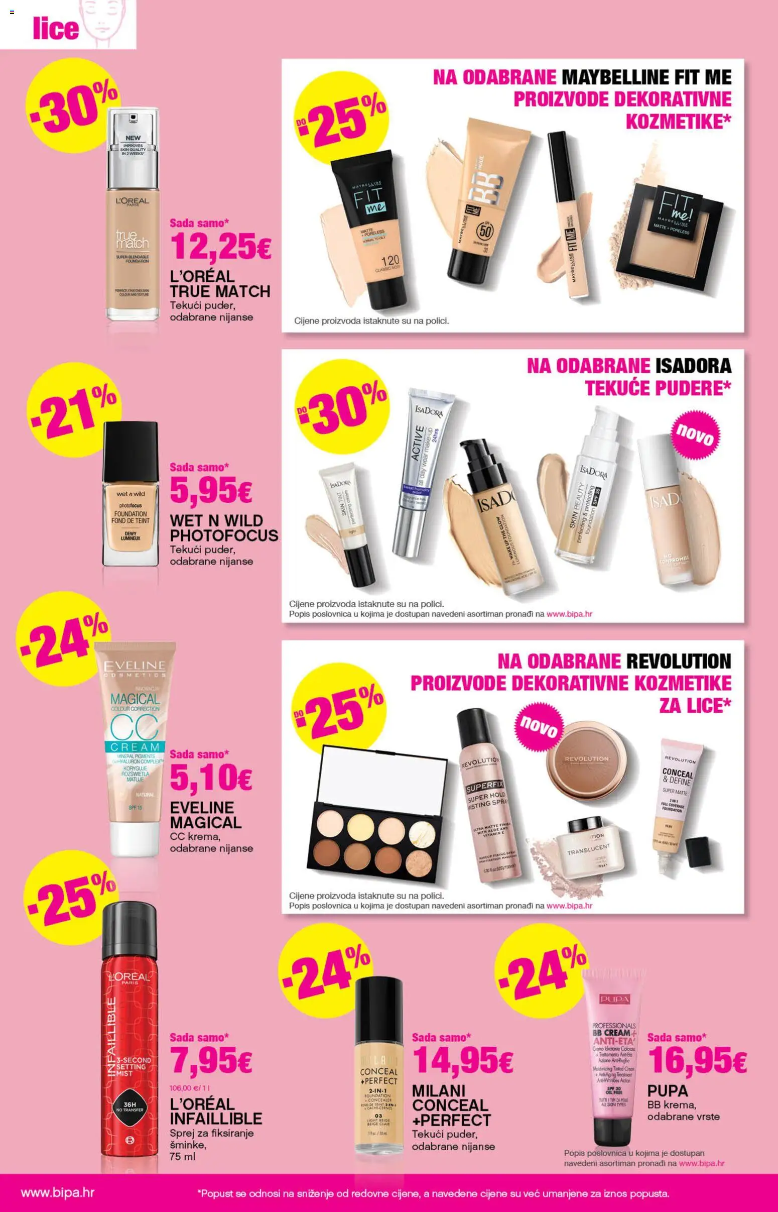 Katalog Bipa katalog | vrijedi od 19.03.2026 | Stranica: 6 | Proizvodi: BB krema, Krema, Finish, Maybelline