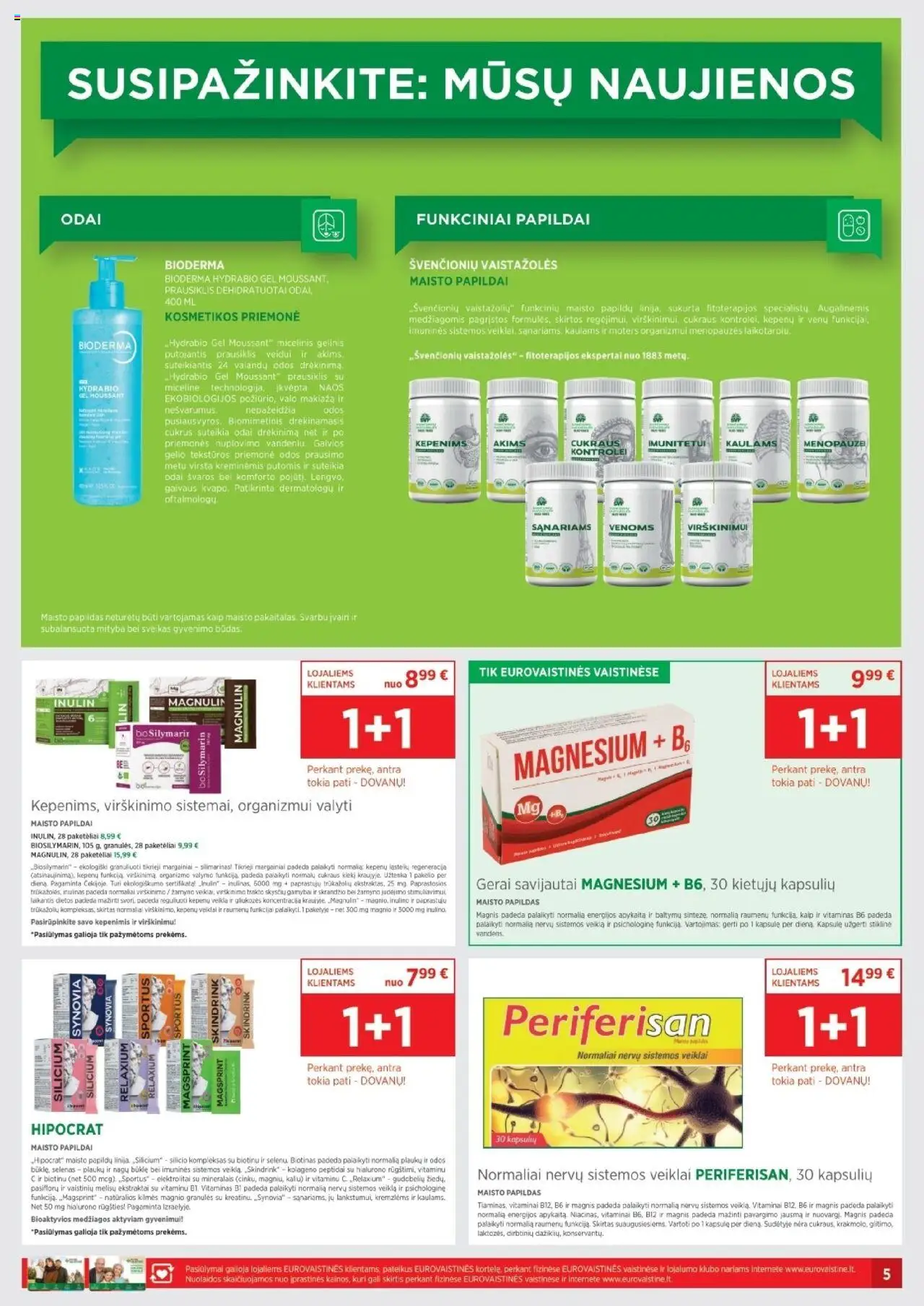 EUROVAISTINĖ - Leidinys│galioja nuo 01.08.2025 | Puslapis: 5 | Prekių: Cukrus, Prausiklis
