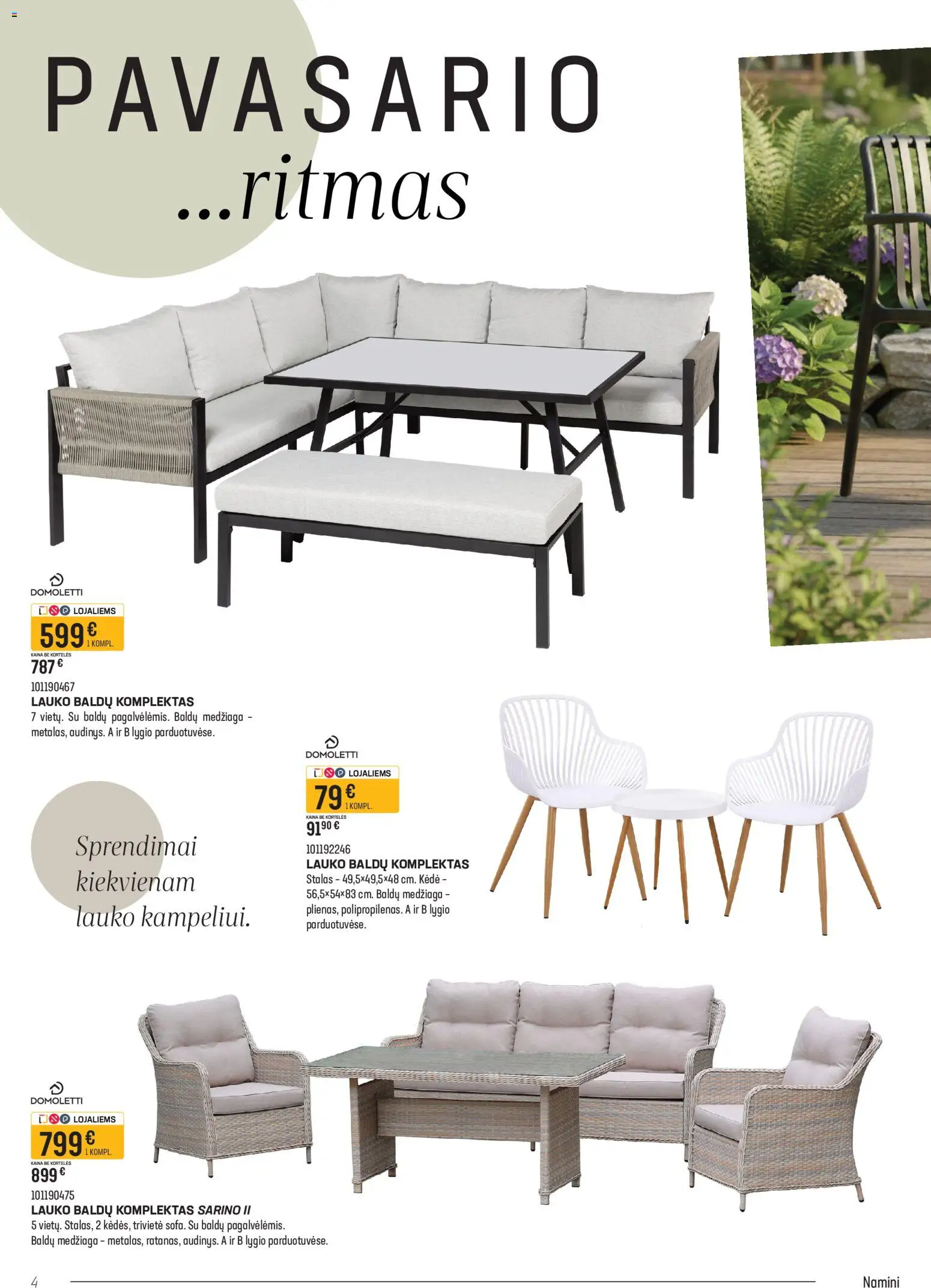 Senukai akcijos nuo 09.03.2026 | Puslapis: 4 | Prekių: Stalas, Kėdė