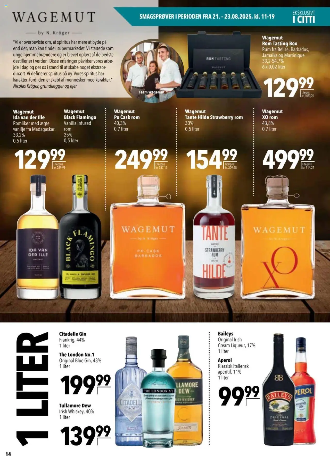 CITTI Tilbudsavis gyldig fra 13.08.2025 | Side: 14 | Produkter: Amendoins, Gin, Rom, Søm