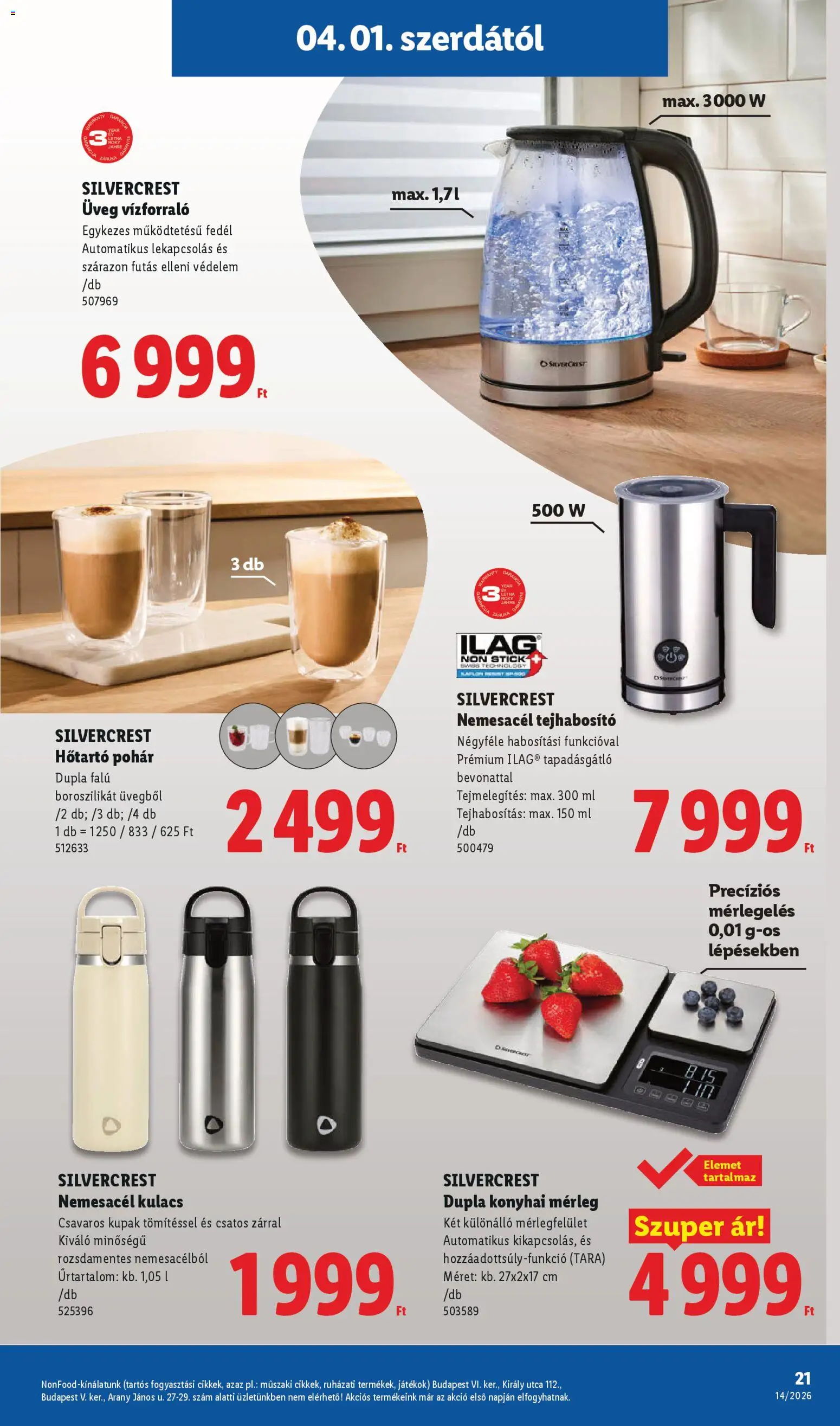 Lidl akciós ujság - amely érvényes a következő dátumtól: 01.04.2026 | Oldal: 21